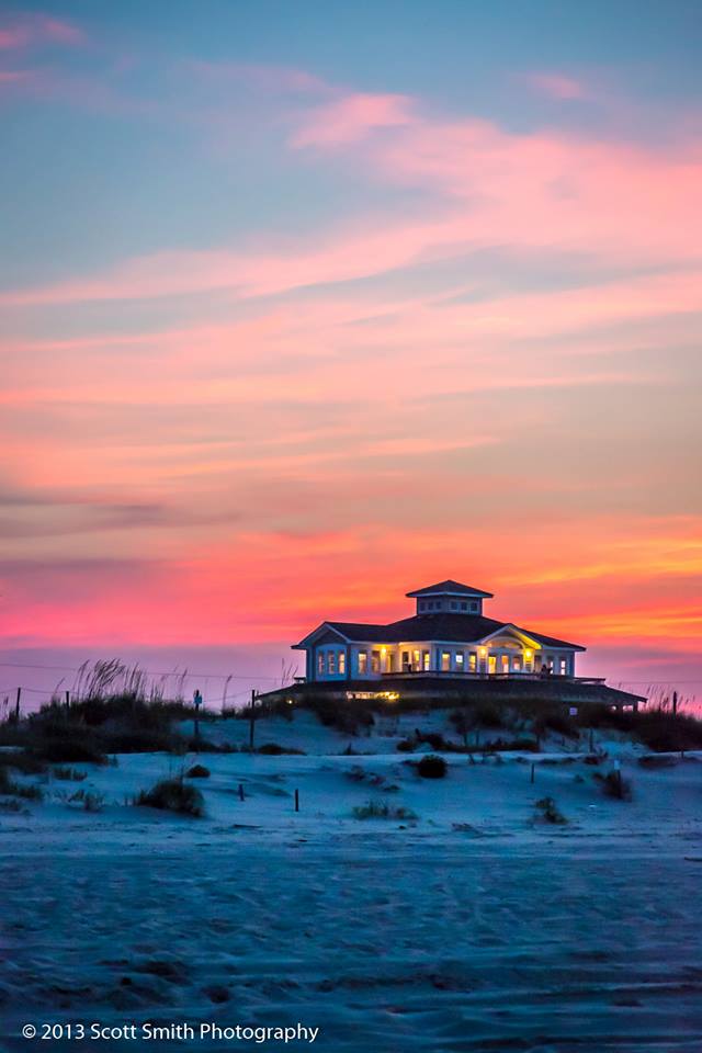 Beach House at Sunset -  by Scott Smith Photos