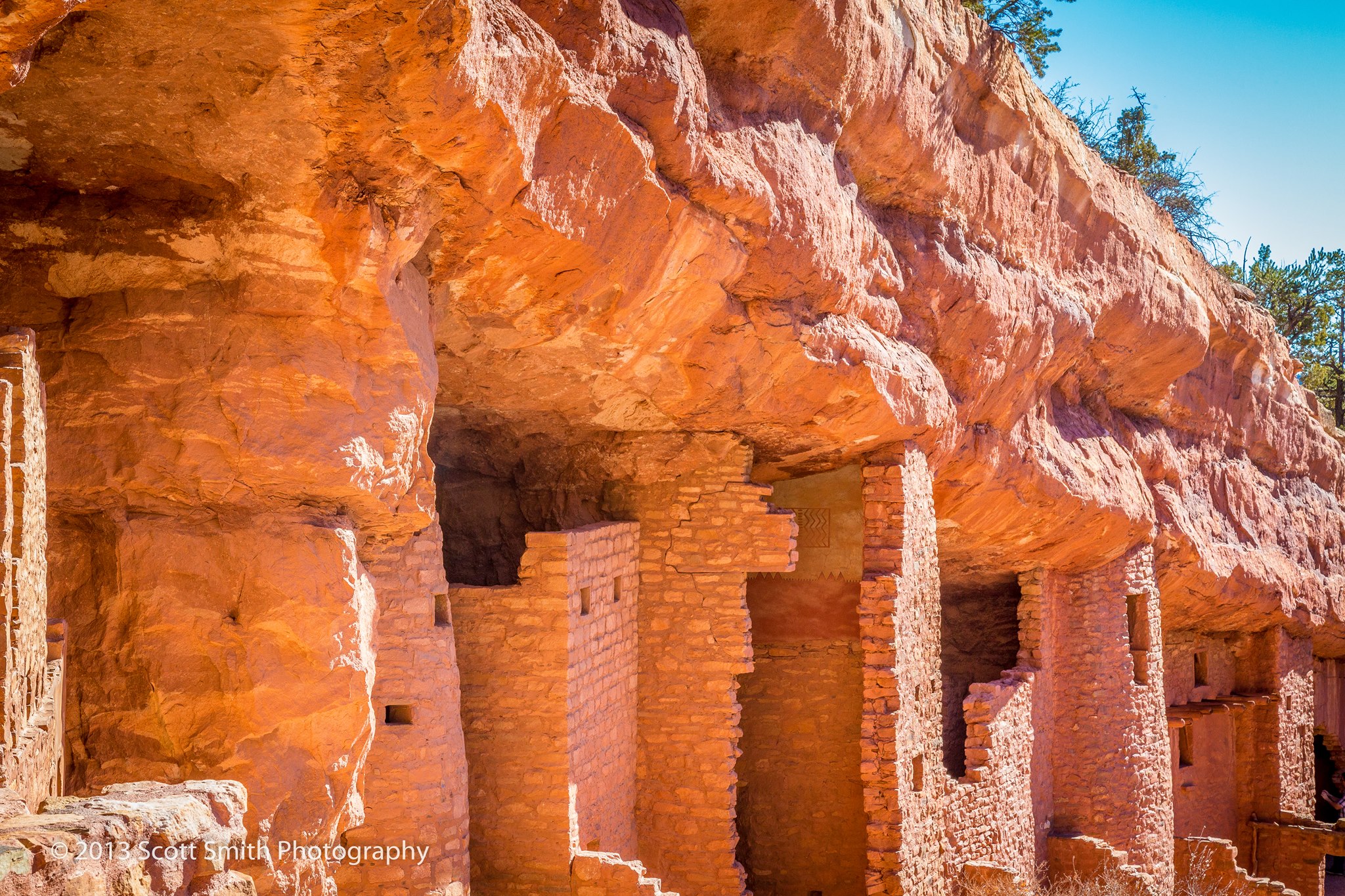Ancient Dwellings - The Manitou Cliff Dwellings, Colorado. by Scott Smith Photos