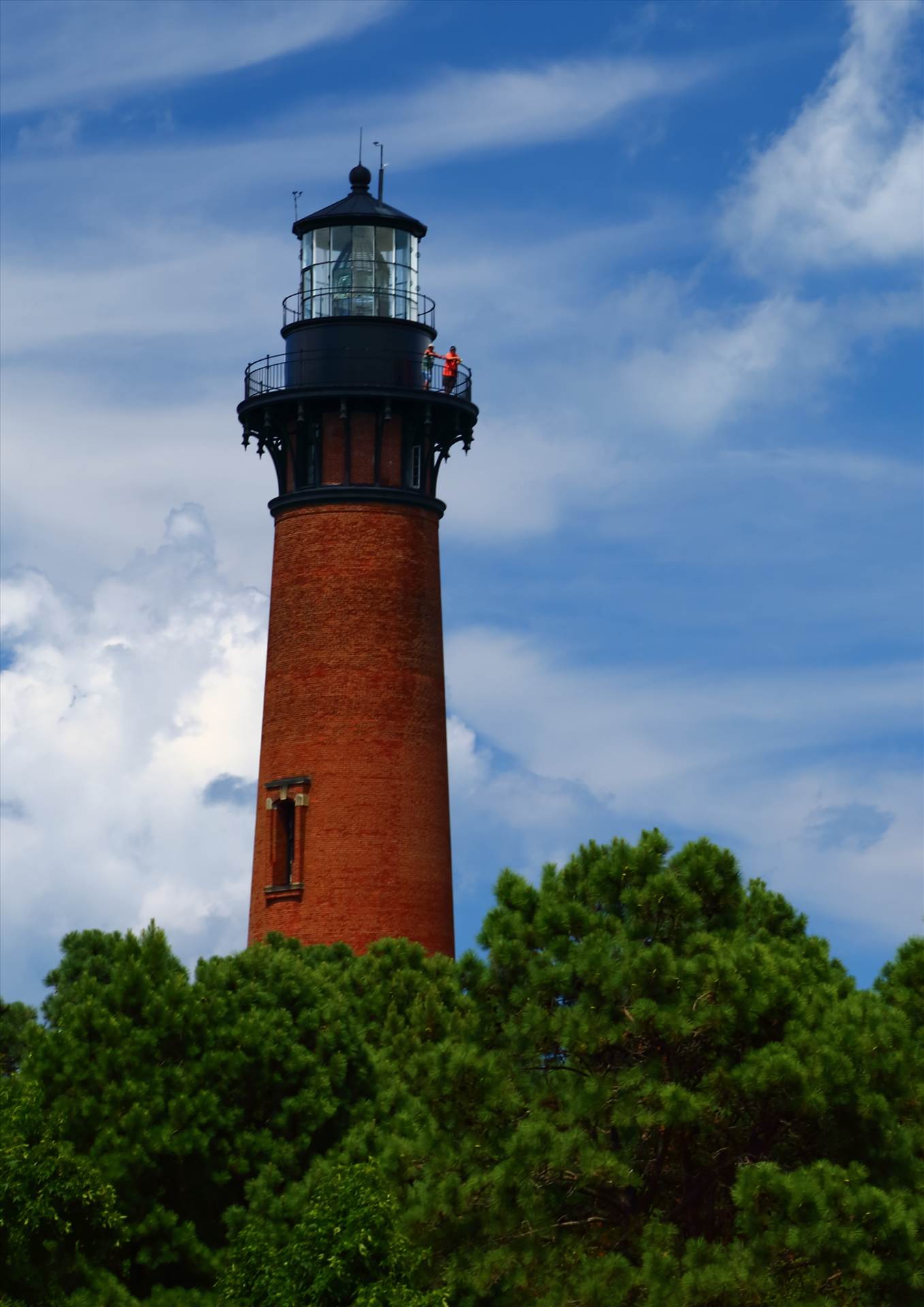 Currituck Lighthouse Through the Trees - Currituck, North Carolina Lighthouse by Scott Smith Photos