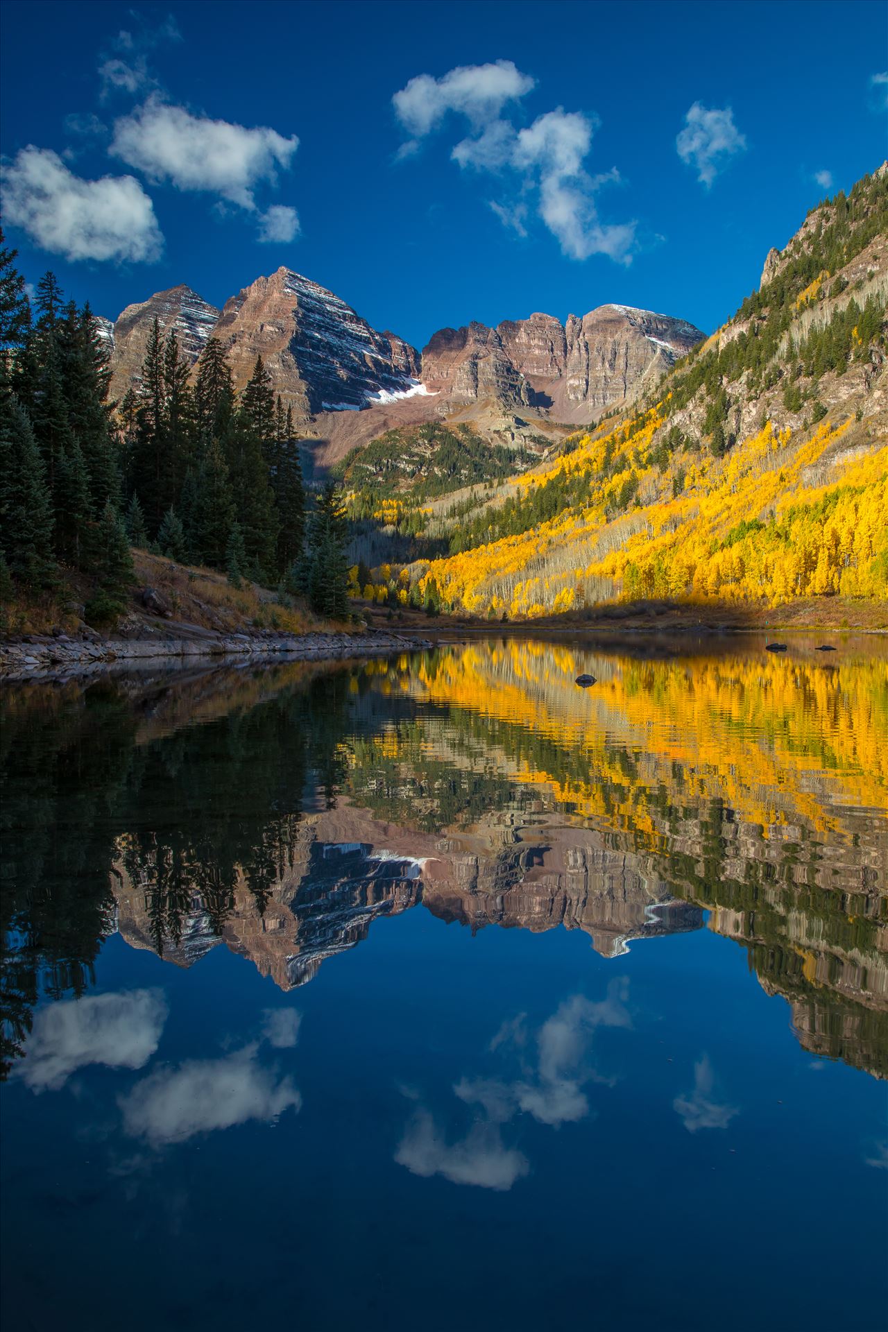 Maroon Bells and Maroon Lake No 1 -  by Scott Smith Photos