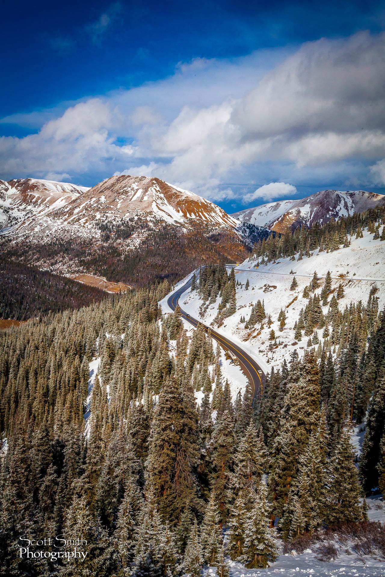 Loveland Pass - Heading back home from A-basin via Loveland Pass after a day of snowboarding. by Scott Smith Photos