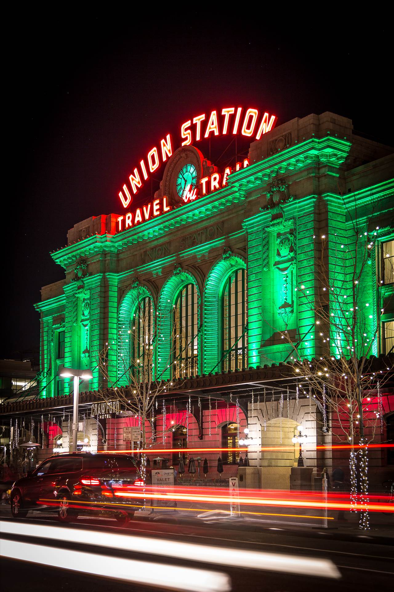 Denver Union Station at Christmas 2 - Union Station, Denver Colorado at Christmas by Scott Smith Photos