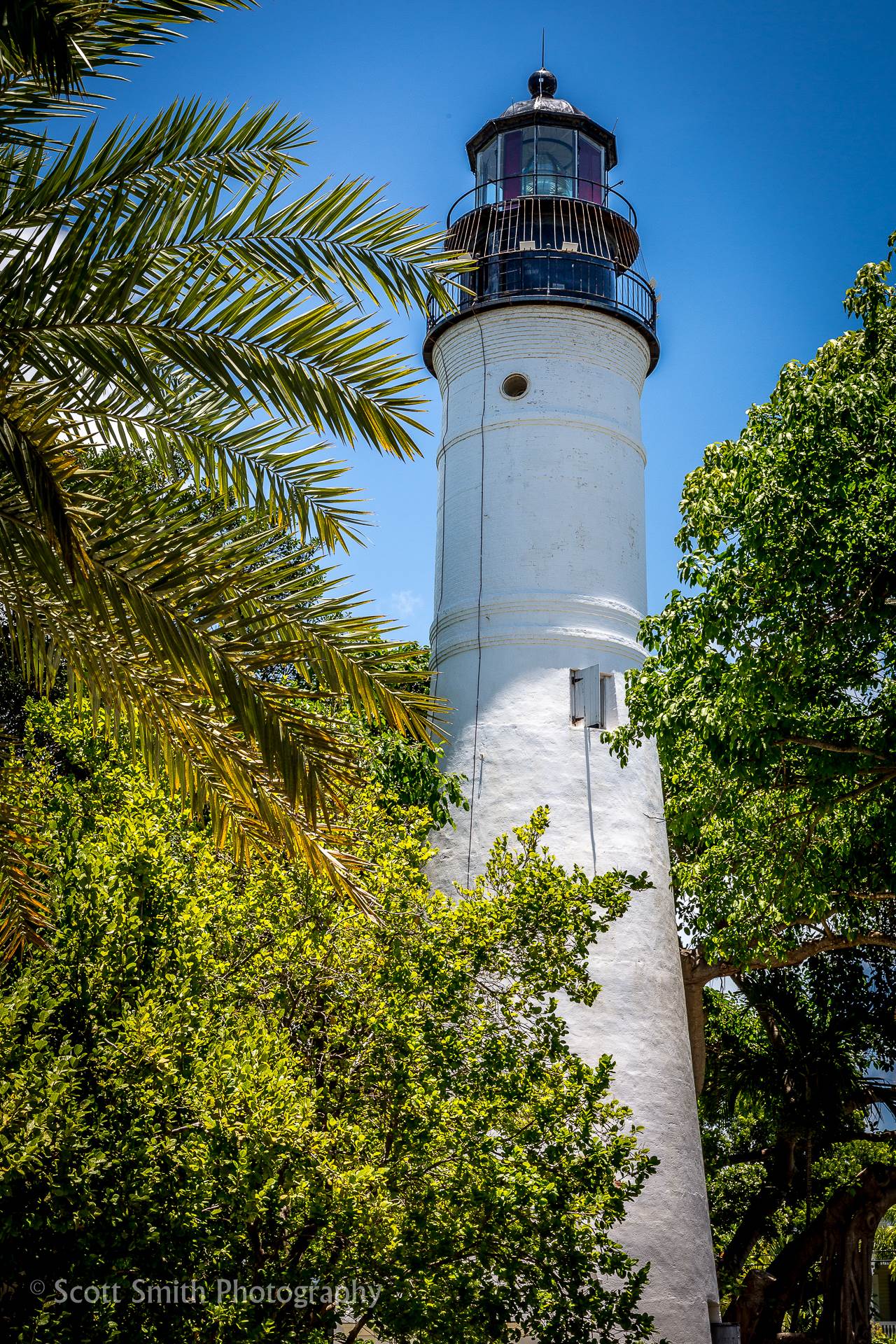 Key West Lighthouse - Lighthouse in Key West, Florida, across the street from Earnest Hemingway's Florida home. by Scott Smith Photos