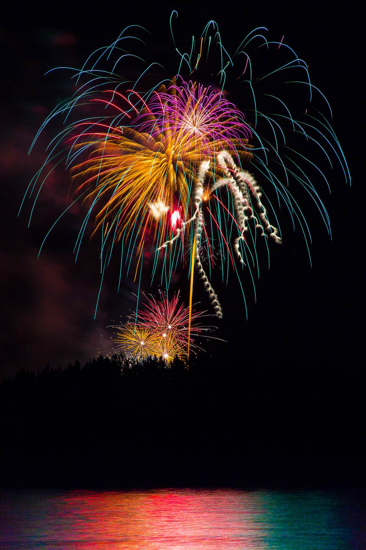 Dillon Reservoir Fireworks 2015 1 -  by Scott Smith Photos