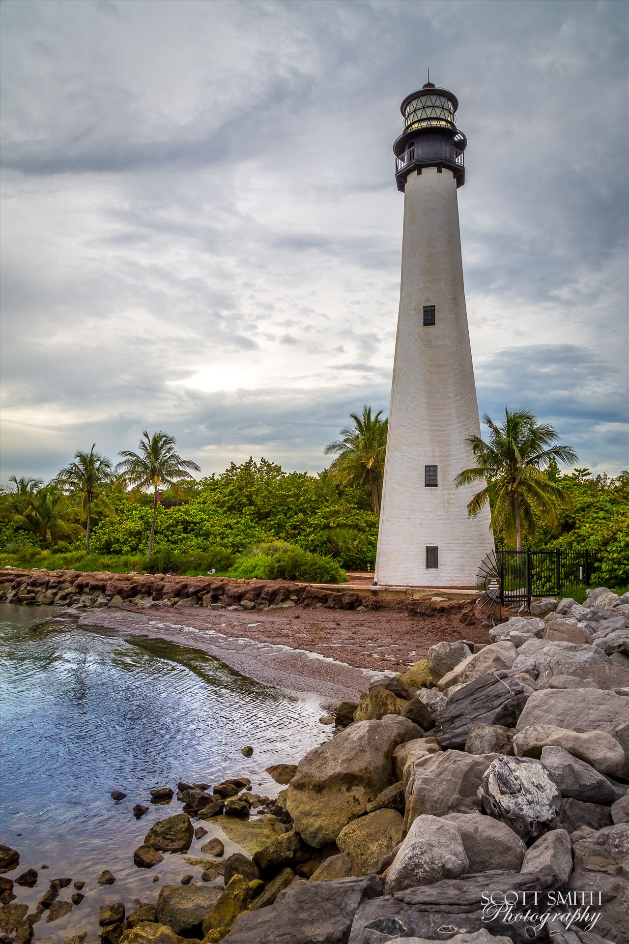 Bill Baggs Lighthouse No 1 - Lighthouse outside of Miami, Florida in the Florida State Recreation Area. by Scott Smith Photos