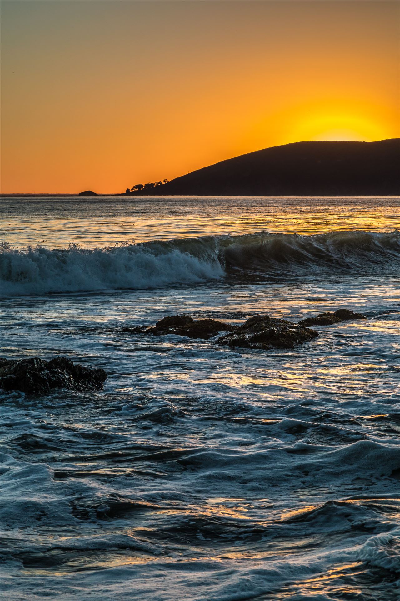 Sunset at Shell Beach 6 -  by Scott Smith Photos