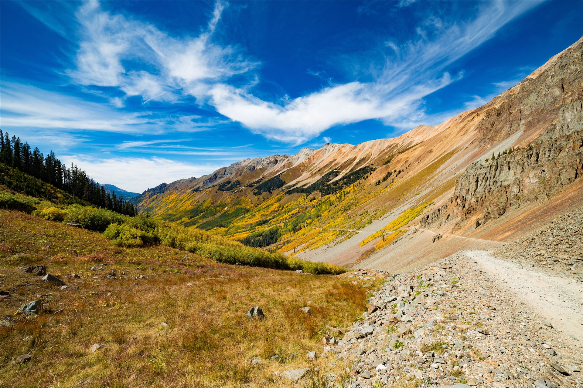 Ophir Pass 2 - Ophir Pass, between Ouray and Silverton Colorado in the fall. by Scott Smith Photos