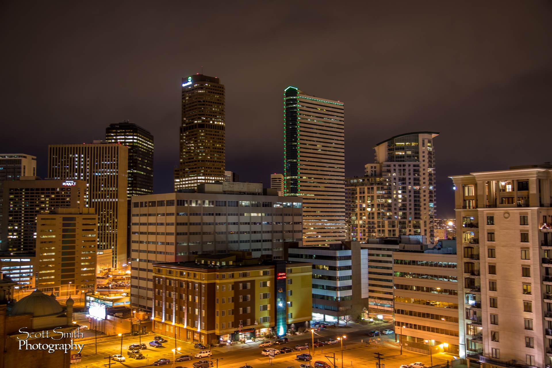Denver at Night No 4 -  by Scott Smith Photos