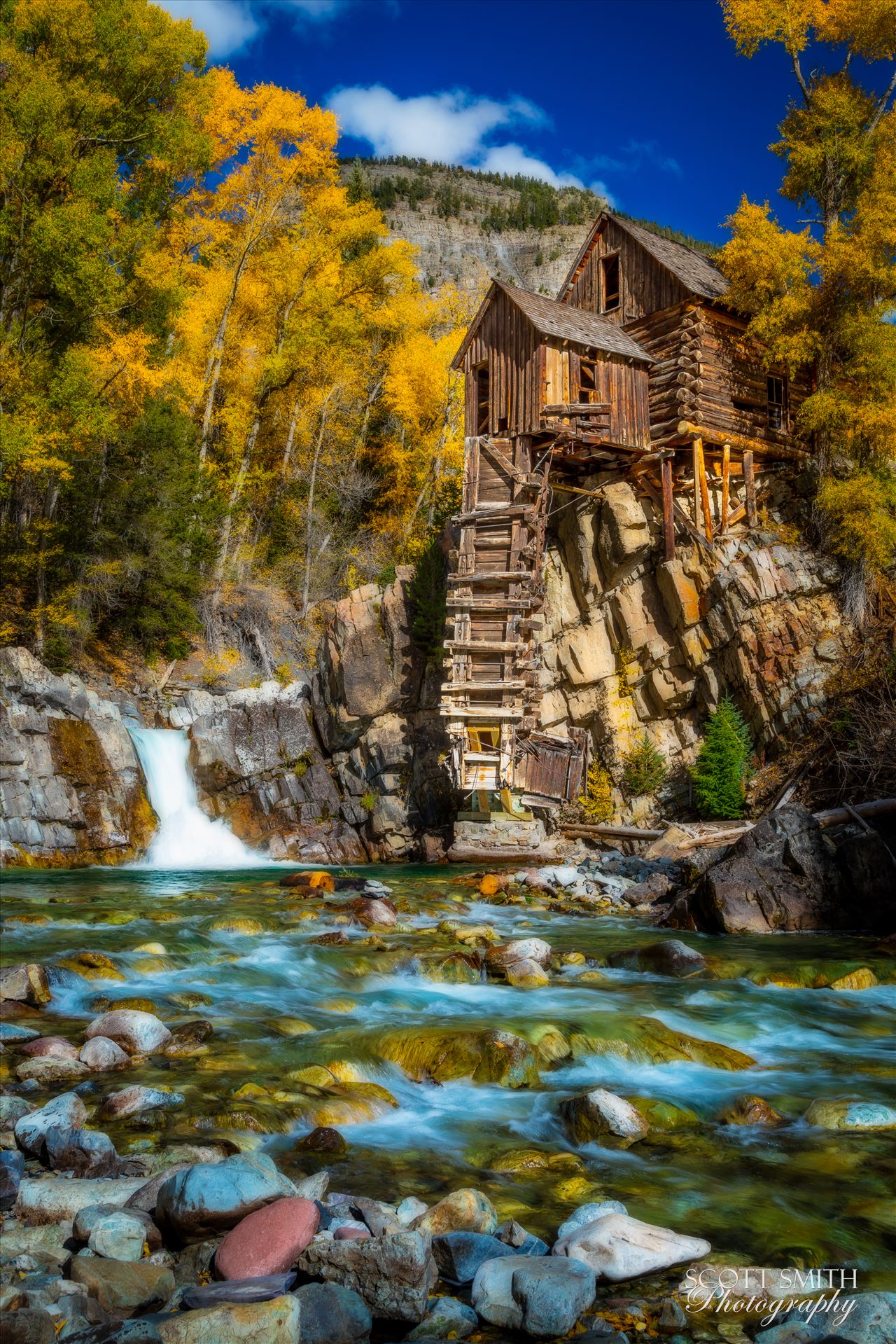 Crystal Mill, Colorado 11 - The Crystal Mill, or the Old Mill is an 1892 wooden powerhouse located on an outcrop above the Crystal River in Crystal, Colorado by Scott Smith Photos