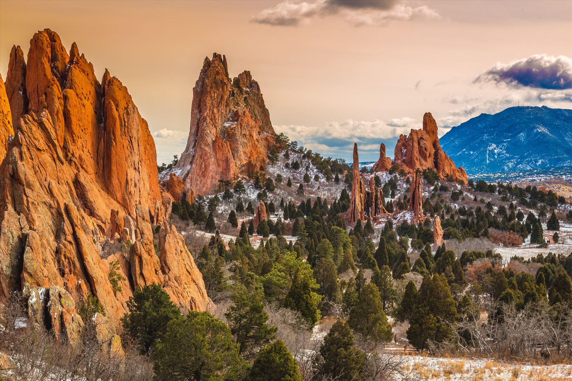 Garden of the Gods at Sunset -  by Scott Smith Photos