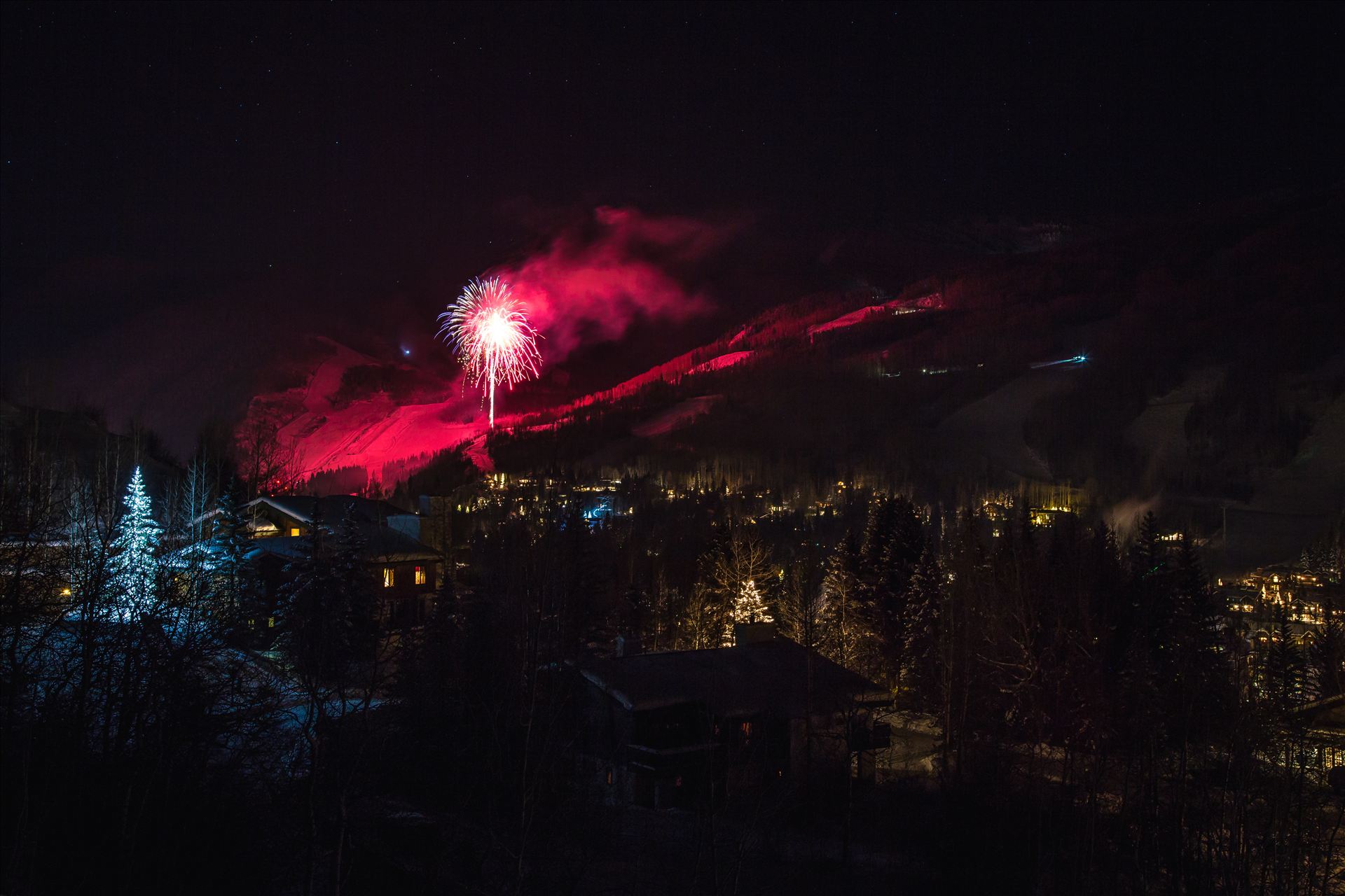 New Years Eve in Vail Fireworks Scott Smith Photography