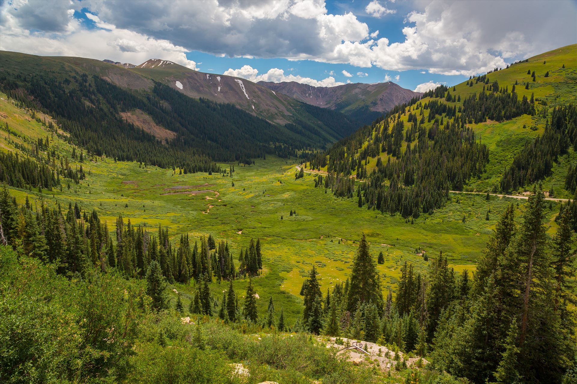 Independence Pass in Summer - From Independence Pass, highway 82, Independence Valley is an amazing sight to see any time of year. by Scott Smith Photos