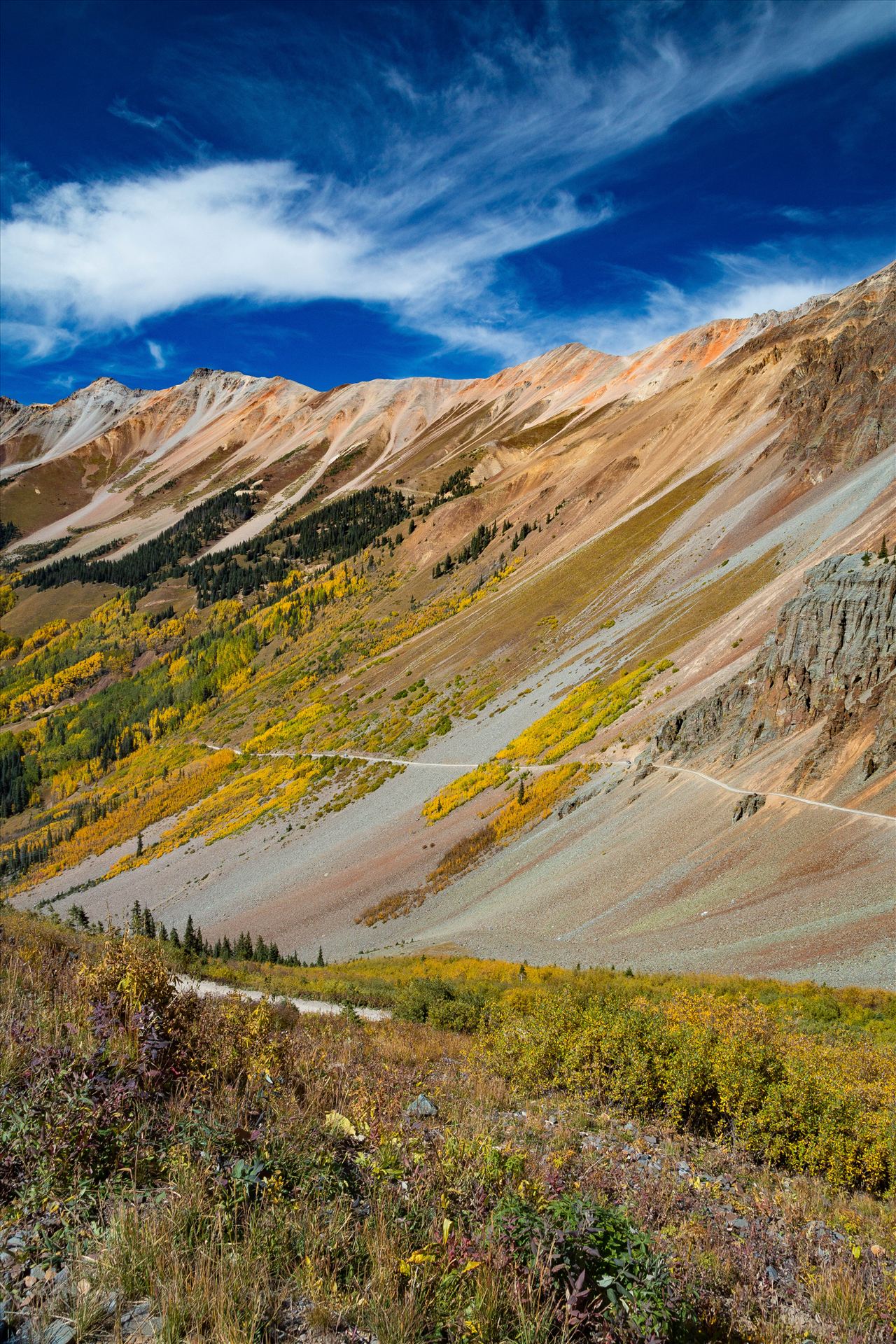 Ophir Pass 3 - Ophir Pass, between Ouray and Silverton Colorado in the fall. by Scott Smith Photos