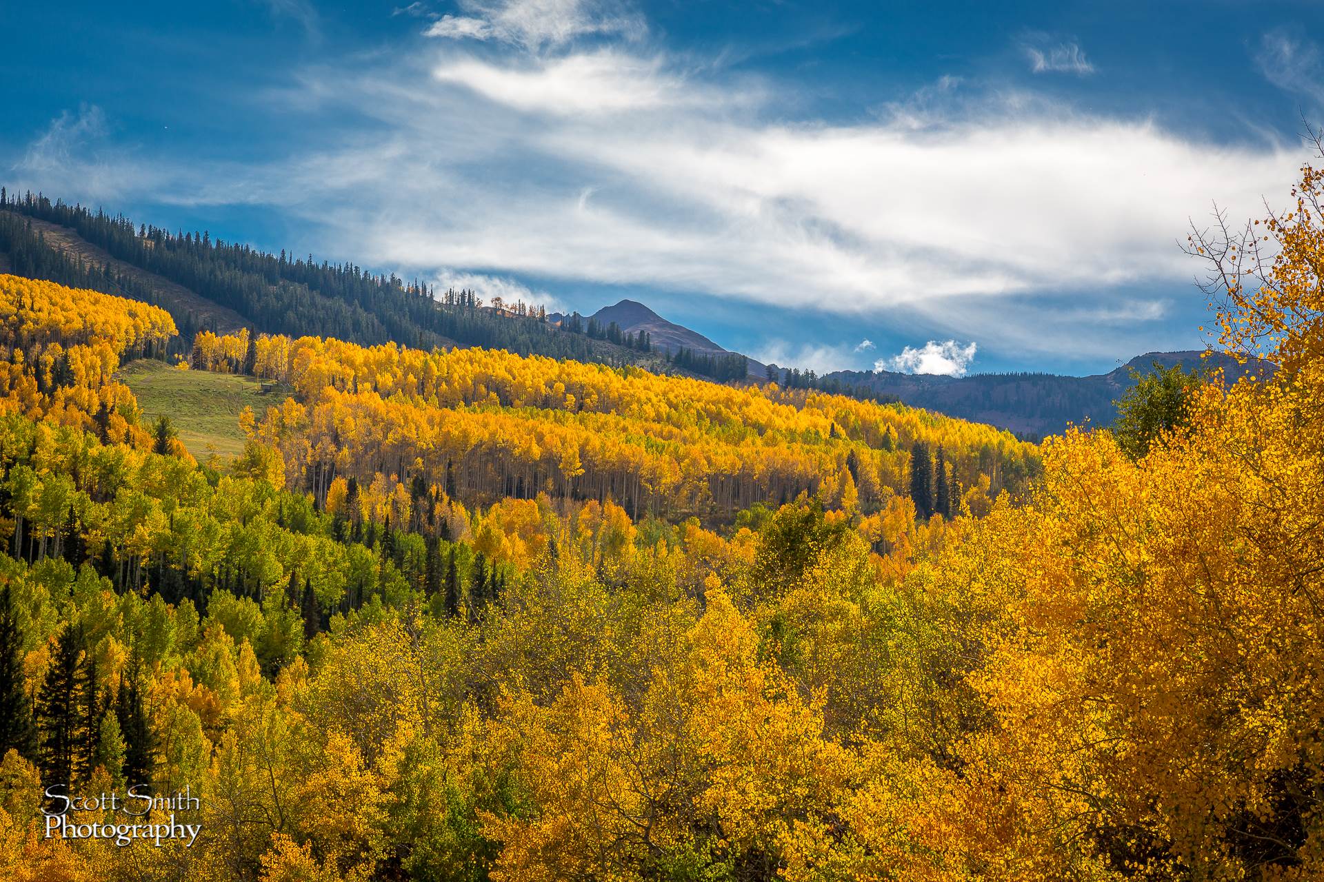 Snowmass Colors - The fall colors seen from Snowmass, Colorado. by Scott Smith Photos