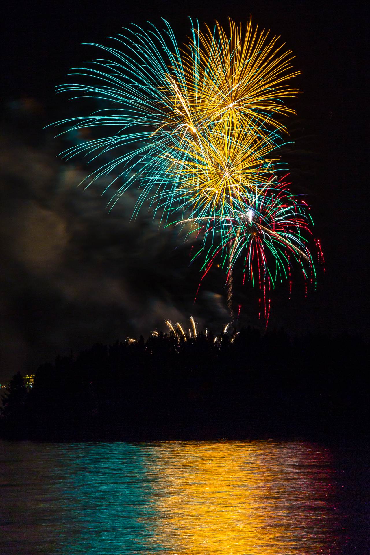 Dillon Reservoir Fireworks 2015 2 -  by Scott Smith Photos