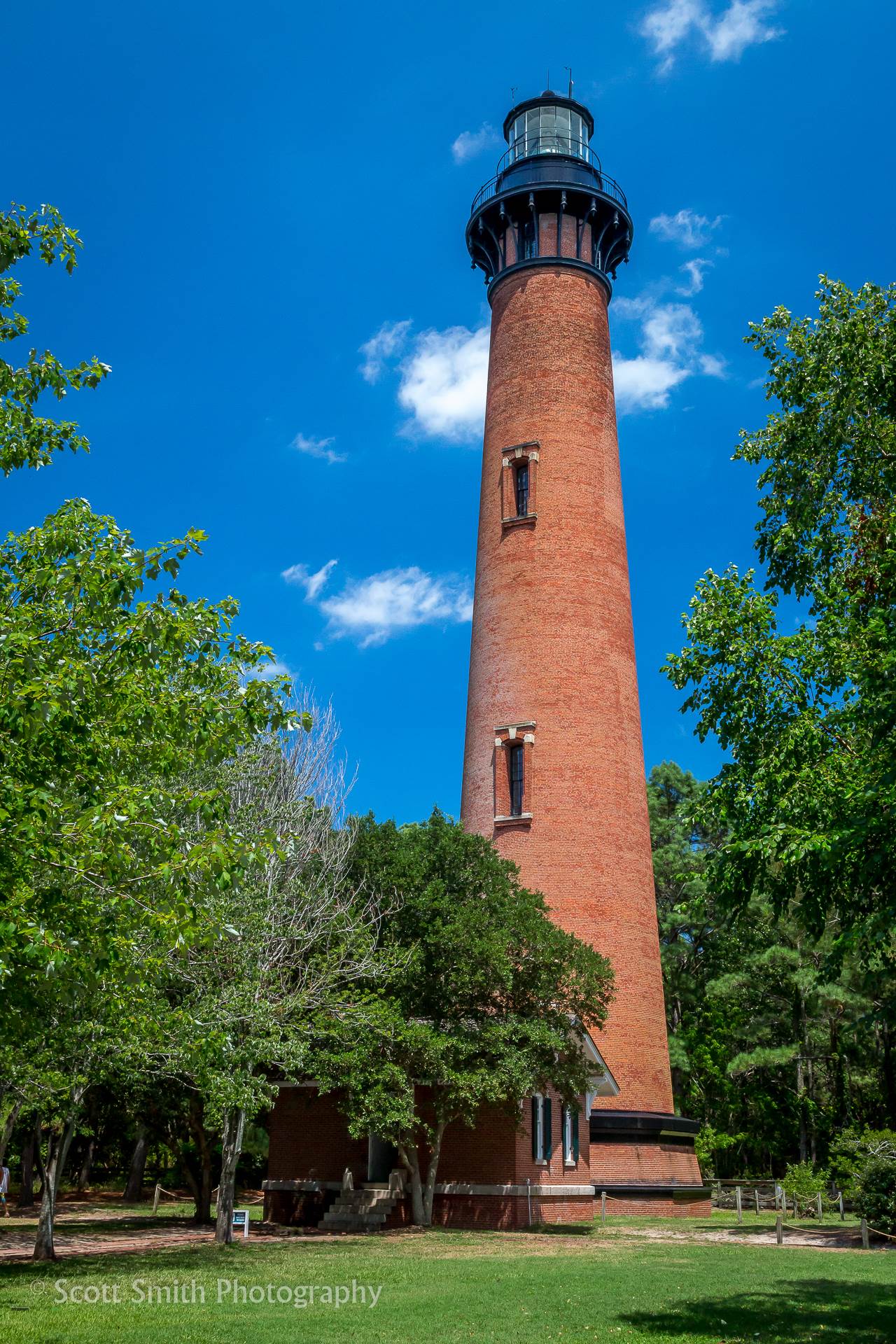 Currituck Lighthouse Full - Currituck, North Carolina Lighthouse by Scott Smith Photos