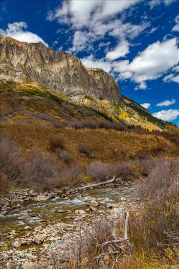 One of the small East River tributaries trickles past Gothic Mountain near Crested Butte, Colorado.