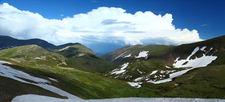 From the top of Trail Ridge Road, in Rocky Mountain National Park.