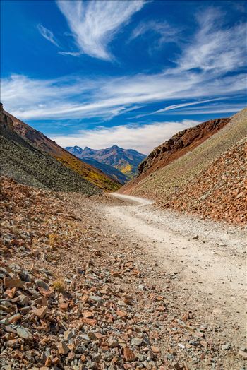 The summit of Ophir Pass, between Ouray and Silverton Colorado in the fall.