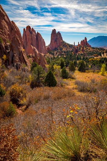 The spires at the Garden of the Gods.