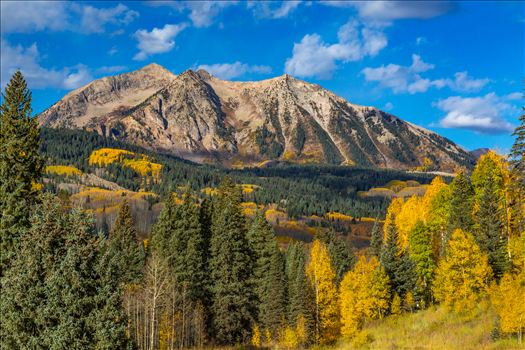 East Beckwith mountain from Kebler pass near Crested Butte, Colorado.